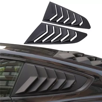 2pcs Black Car Side Vents Window Louver Scoop Cover For Ford Mustang 2015-2022 • $66.26