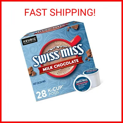 Swiss Miss Milk Chocolate Hot Cocoa Keurig Single-Serve K Cup Pods 28 Count • $24.07
