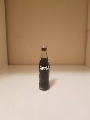 Mini Glass Small Coca-Cola Soda Bottle W/ Metal Cap • $11.85