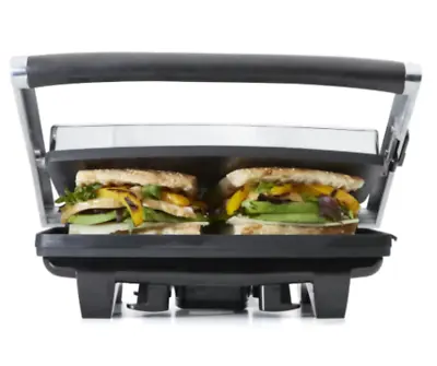 $28.09 • Buy Cafe Press Stainless Steel 4 Slice 2 Sandwich Maker Grill Toaster Toasted New AU