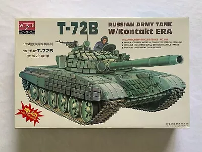 WSN Russian Army T-72B Tank W/Kontakt ERA - Motorized 1/35 Scale Model Kit • $30