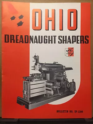 Vtg Swift Ohio Corp Kenton OH Catalog Dreadnaught Shapers 1960? Machine Tools • $23.98