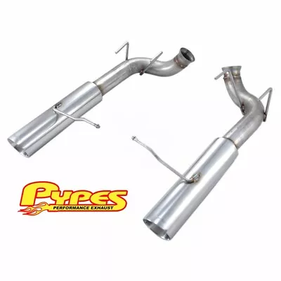 2011-2014 Mustang V6 3.7L Pype Bomb Axle Back Muffler Delete Pypes Exhaust Kit • $351.75