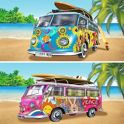 Camper Van Beach Bath Towel Large Microfibre Lightweight Sport Travel Gym Summer • £7.99