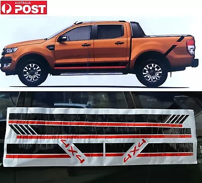  Black Band Stripe 4x4 Graphic Car Truck Lower Body Side Vinyl Sticker For Hilux • $45