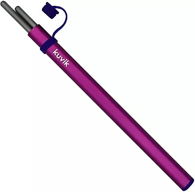 Kuvik Titanium Chopsticks With Magenta Carrying Case - Ultralight And Reusable • $20.99