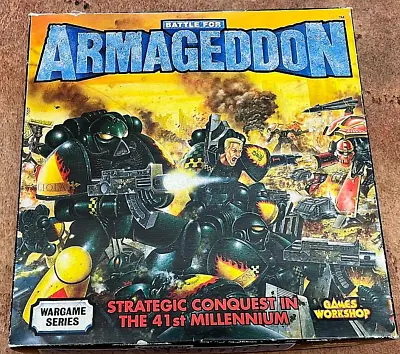 40K Warhammer Battle For Armageddon Board Game Box 1992 Games Workshop GW • £200