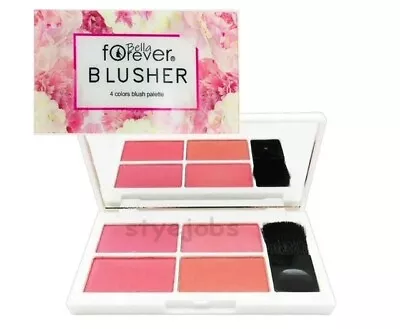 Bella Forever Blusher 4 Shades Matte Shimmer Powder Blush Palette FAST SHIPPING! • $12.99