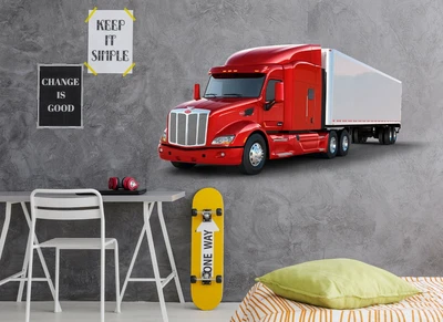 £164.39 • Buy 3D Truck N24 Car Wallpaper Mural Poster Transport Wall Stickers Amy
