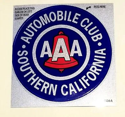 AAA Automobile Club ~ Southern California ~ Reflective Decal/Sticker  • $4