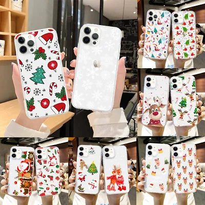 Christmas Case Xmas Soft Silicone Cover For IPhone 13 Pro Max 12 11 XR XS 8 7 SE • £3.95