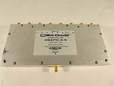 Mini-Circuits ZB8PD-4-S Power Splitter 2000-4200 MHz 1 Input 8 Outputs • $25