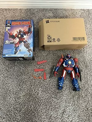 Marvel Legends Iron Man 9 Inch Action Figure Deluxe Exclusive - Detroit Steel • $40