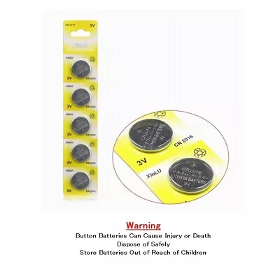 2x CR2016 Button Cell Battery 3Volt Lithium ECR DR BR LM FA SB-211 280-206 LM2 • $3.60