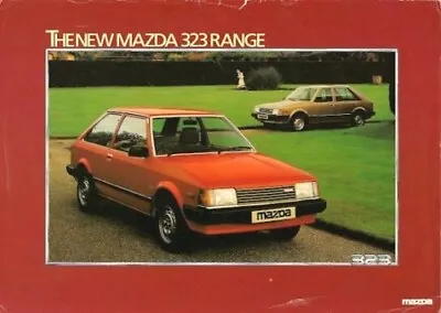 Mazda 323 Hatchback 1981 UK Market Single Sheet Brochure 1.1 1.3 1.5 Auto GT • $16.42