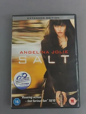 Salt - Angelina Jolie - 15 - DVD - Tested & Working - Free P&P - VGC • £2.25