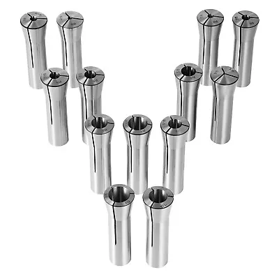 VEVOR 13 Pcs R8 Collet Set 1/8'' - 7/8'' 45# Alloy Steel Mill Chuck 0.0012  TIR • $43.99