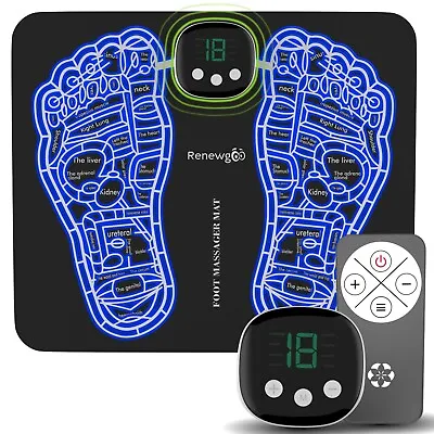 Foot Massager Mat With Remote Massage Plantar Fasciitis & Neuropathy By Renewgoo • $34.95