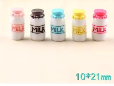 Barbi Dollhouse Miniature Drinks Mini Milk Bottles Color Baby Mixed Lot 👻🧲 5pc • $9.97