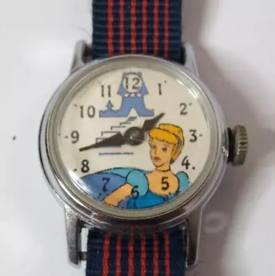 Vintage 1960's Ladies Disney Cinderella Manual Wind Model: 207 Watch  • $39.95