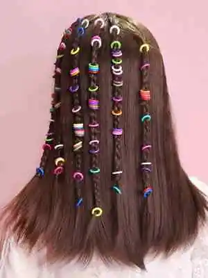 £1.59 • Buy 50 Hair Rings DREADLOCKS Plastic Braid Mini Small Hair Clips Claws  Hair Bands