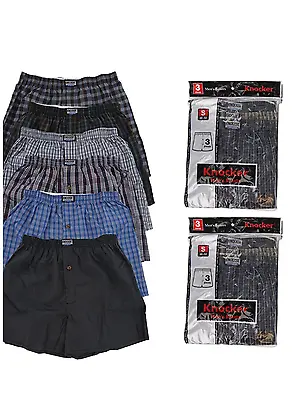 Men Knocker Boxer Trunk 3 6 12 Pack  Lot Plaid Shorts Checkered Underwear Briefs • $12.75