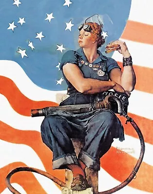 Print - Rosie The Riveter By  Norman Rockwell • $8.54