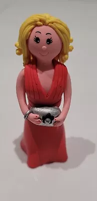Cake Topper Glamorous Lady Woman Red Carpet Happy Birthday Figure Cake Topper • £8.38