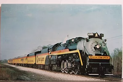 Train Railroad RR Baltimore Ohio Chessie Steam Special Postcard Old Vintage Card • $0.50