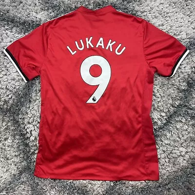 Romelu Lukaku Manchester United Jersey #9 2017/2018 Home Red Men’s Size 2XL • $24.99