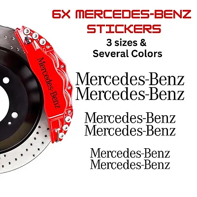 6x Mercedes-Benz Brake Caliper Decal Stickers / Car Decals / Car Stickers • $16