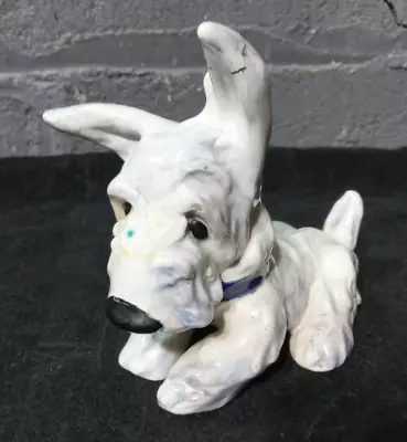 $74 • Buy Goldscheider White Terrier Dog Figurine, Art Deco, Made In Australia - Signed
