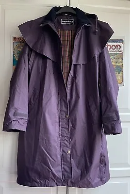 Target Dry Plum Purple Waterproof Stockman Outback Raincoat UK 16 Lighthouse • £49.99