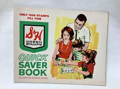 1950's S & H Green Stamps Quick Saver Book By Sperry And Hutchinson Company NOS • $2.75