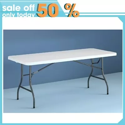 Cosco 8 Foot Centerfold Folding Table White • $73