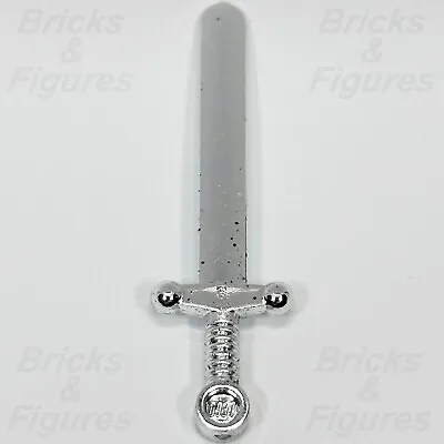 LEGO® Chrome Silver Greatsword Sword Blade Minifigure Castle Part 59 71014 • $14.99
