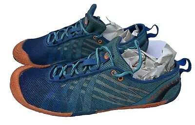 Merrell Vapor Glove Womens US 8 EU 38.5 Barefoot Running Shoes Sneakers Blue • $39.99