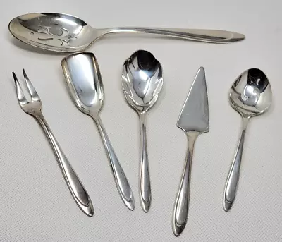 Vintage Meriden Silverplate Co LOT Of Serving Sugar Jam Ice Spoon Pickle Fork+ • $10.14