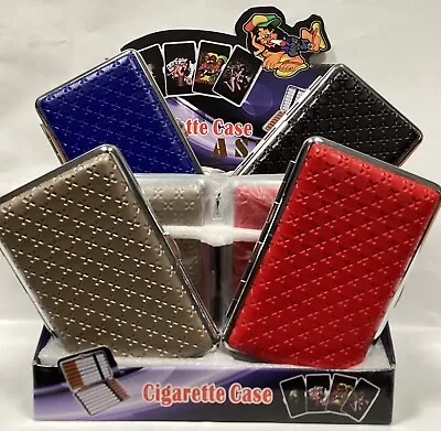 £4.25 • Buy Cigarette Case. Leather Look.SUPERKING Cig Case. Hinged. Elasticated Straps