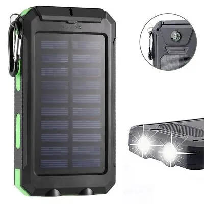 2024 Super Large Capacity USB Portable Charger Solar Power Bank For Cell Phone • $13.99