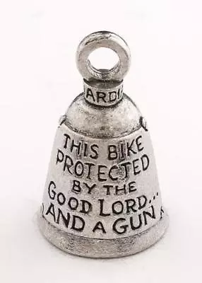 Motorcycle Guardian® Bell  This Bike Protected By The Good Lord And A Gun  • $11.91