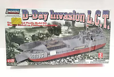 1/72 Lindberg D-day Invasion Lct Landing Craft #70875 New Sealed Ship Model Kit • $34.99