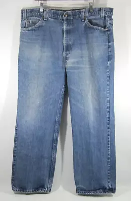 Vintage Levis 555 Relaxed Fit Straight Leg Orange Tab Jeans USA Made 40 X 32 • $42.99