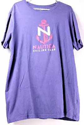 Nautica Anchor Graphic Mens Tee Shirt Navy Size X Large  969 • $7.77