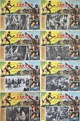 Tarzan And The Jungle Boy Mike Henri Mexican Lobby Card Set  1968 Unused • $49.99