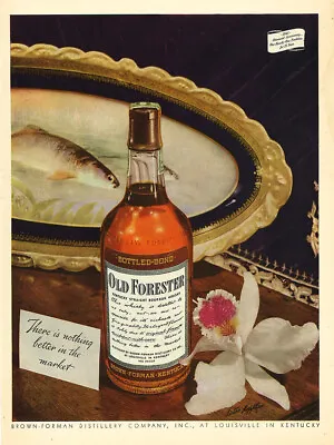 $19.99 • Buy Vintage Old Forester Bourbon Whiskey Ad Reproduction Steel Sign Bar Decor