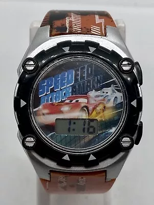 VTG DISNEY PIXAR WATCH New Battery CARS SPEED Attack Time/Day/Date  Silicone • $7.90