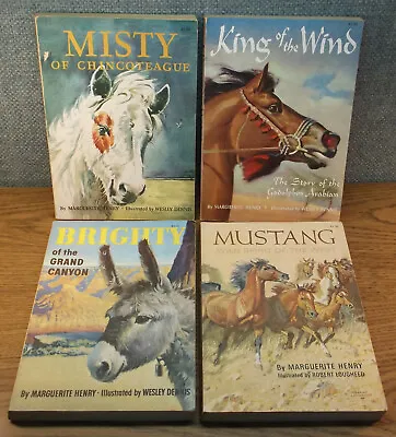 LOT Marguerite Henry MISTY Chincoteague King Wind Brighty Grand Canyon Mustang • $36