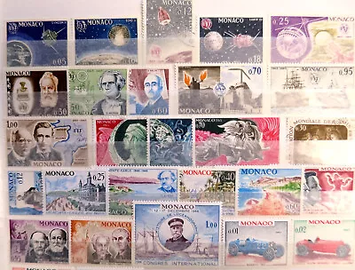 50 Monaco Stamps - 1965-1970 - Full Set UPU+centenary - Apollo 11 - Large Stamps • $7