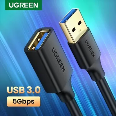 $16.50 • Buy Ugreen USB Extension Cable USB 3.0 Super Speed USB Cable Data Transfer Charge 